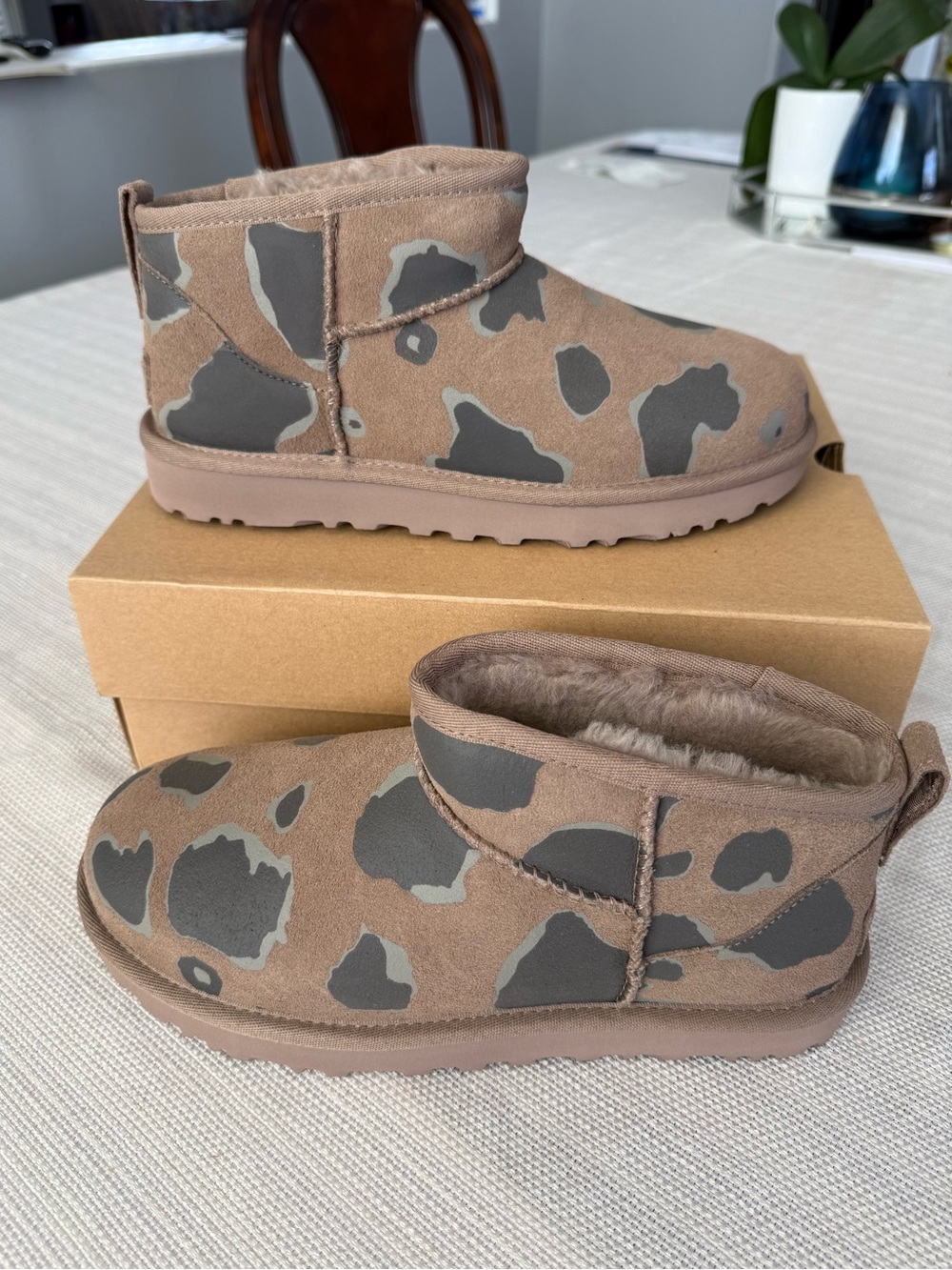 UGG classic ultra mini Appaloosa Suede boots